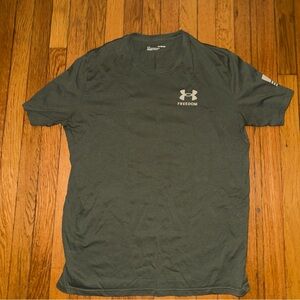 Under Armour Men's Olive Freedom Tee